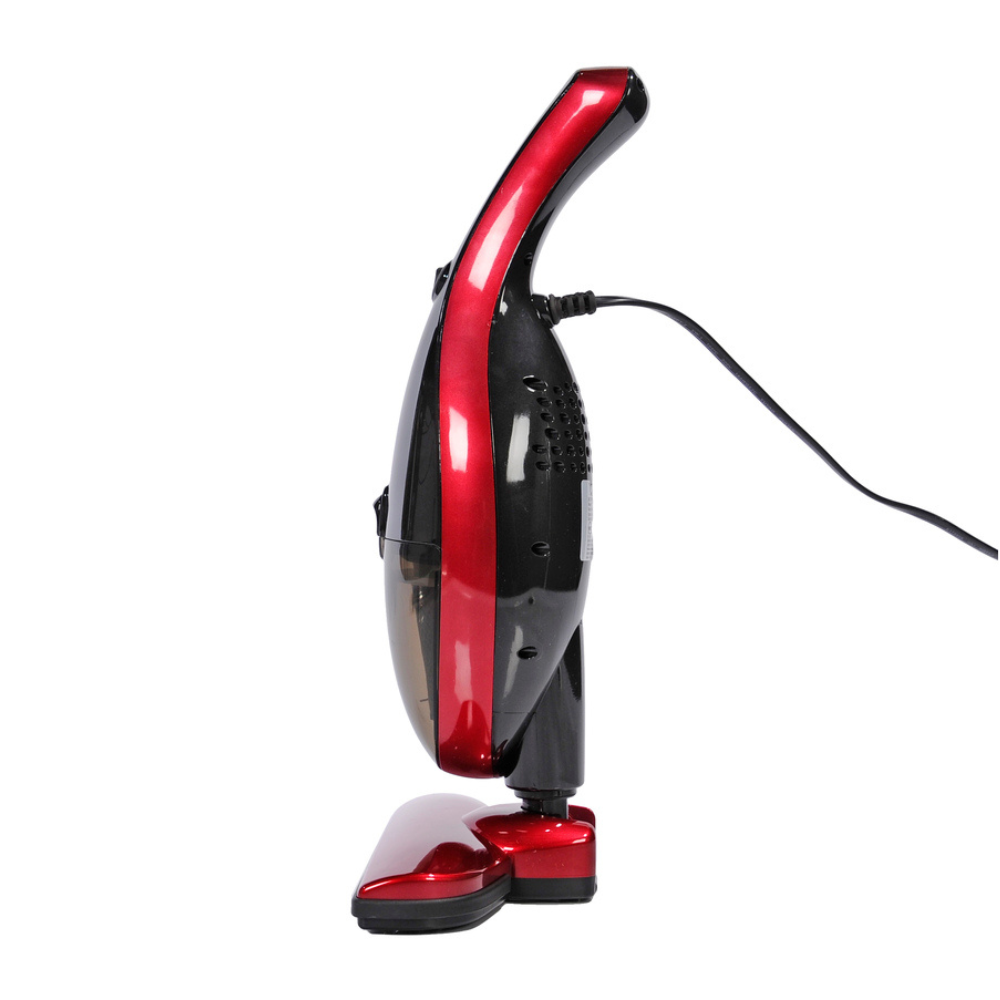 Side view of the iQ Handi Vac® 2 in 1 Hand & Stick Vac Vacuum with Cyclonic Action in Red.