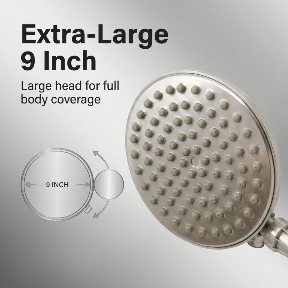 Pommeau de douche ShowerMe® en nickel brossé