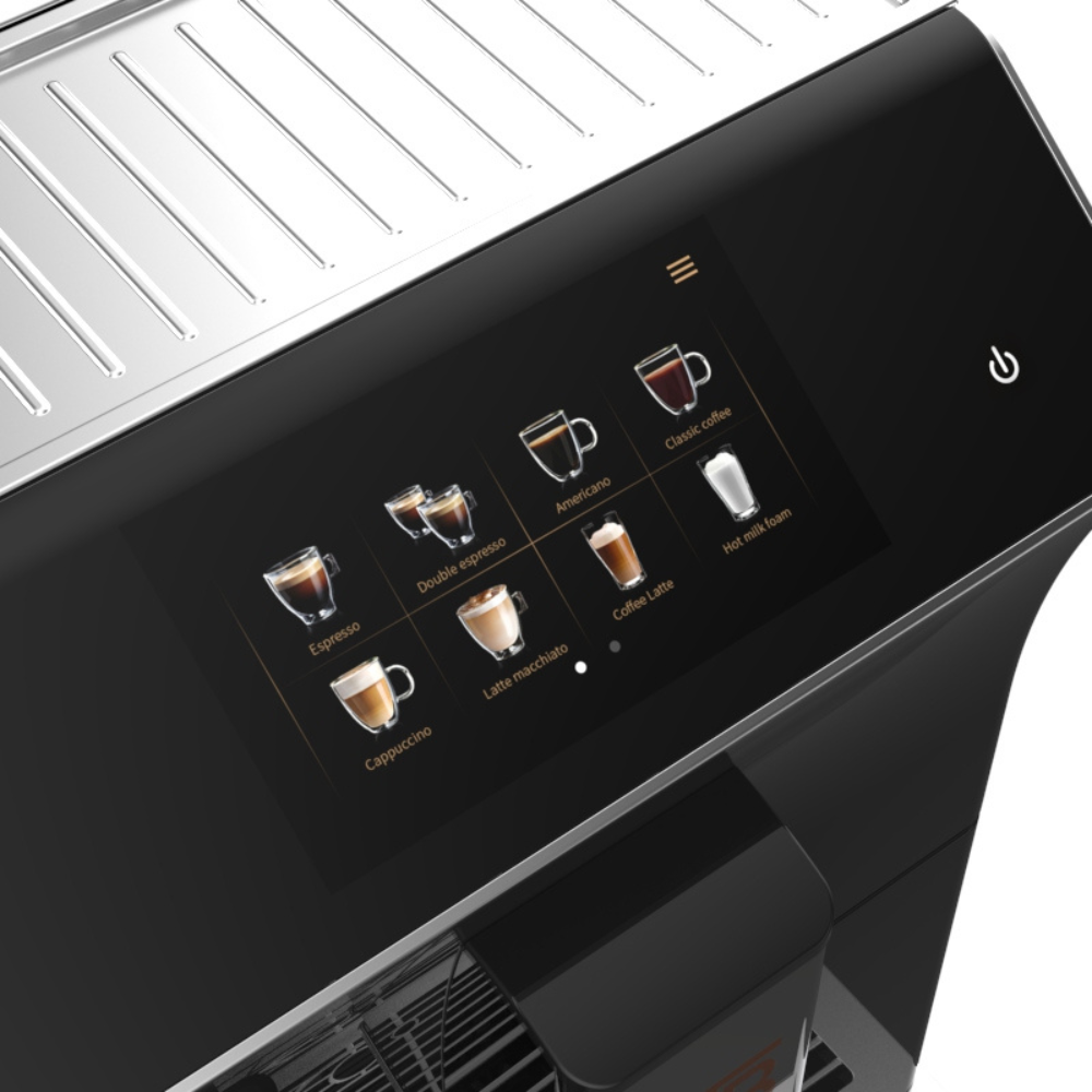 Display screen of Italia Cafe Fully Automatic Coffee Machine