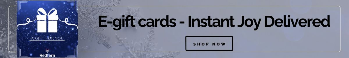 E-gift cards with a blue gift box icon. Perfect gift for everyone on your list