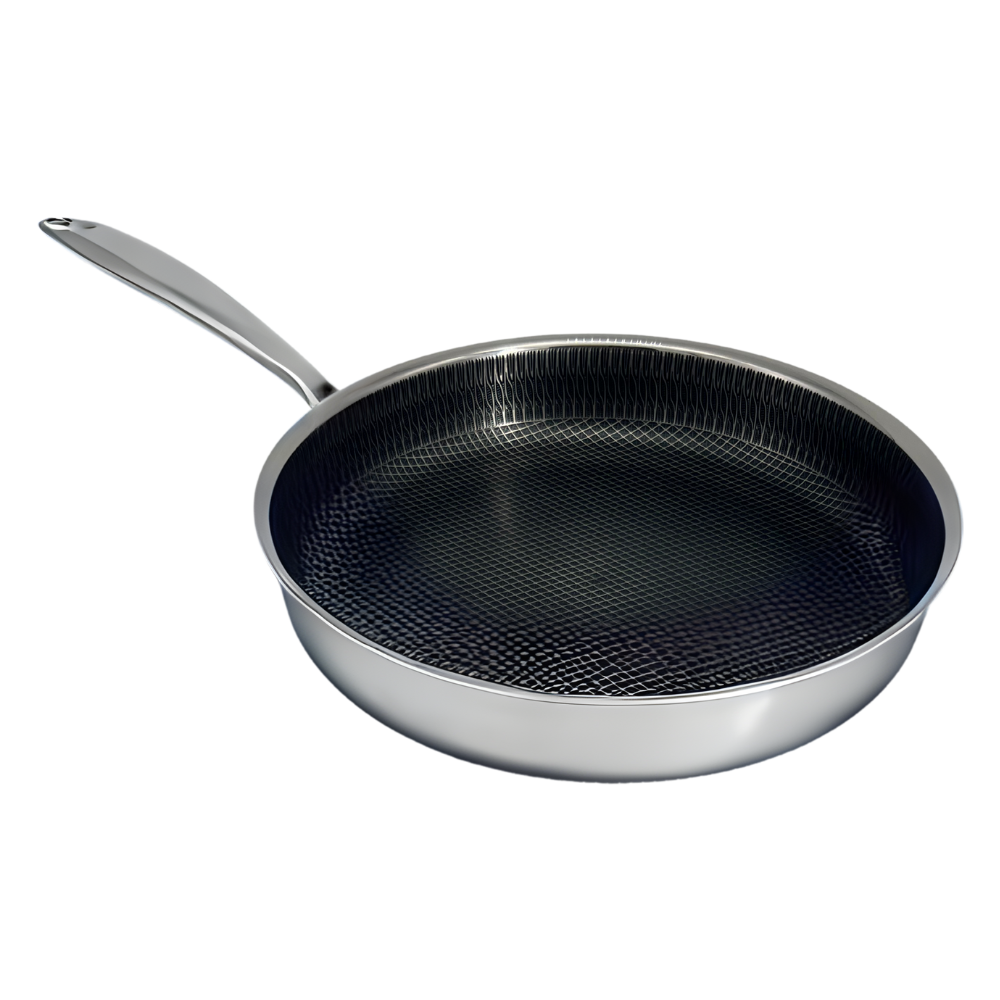 Qooks Cookware 22cm fry pan. Qooks non-stick pans and pots with smooth, matte black finish