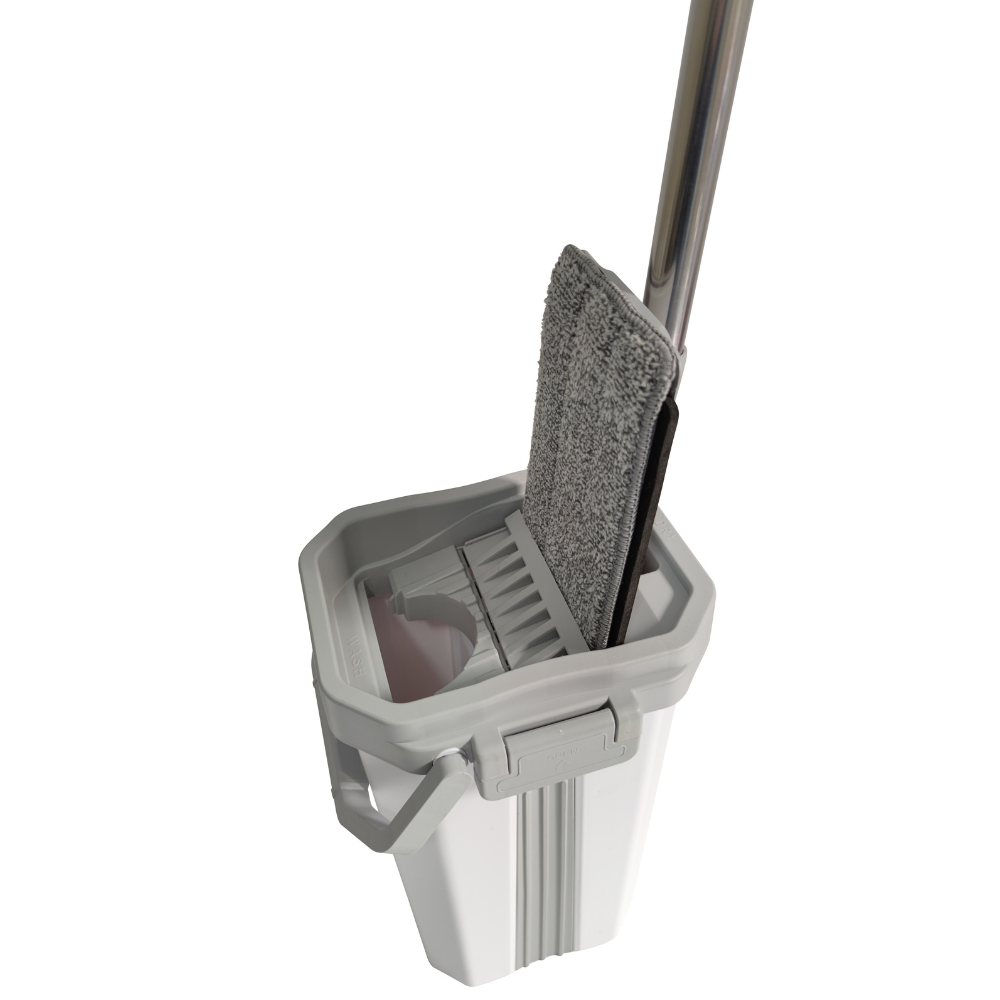 Rocket Mop - Self Washing with Drying Bracket System and EVA Scraper