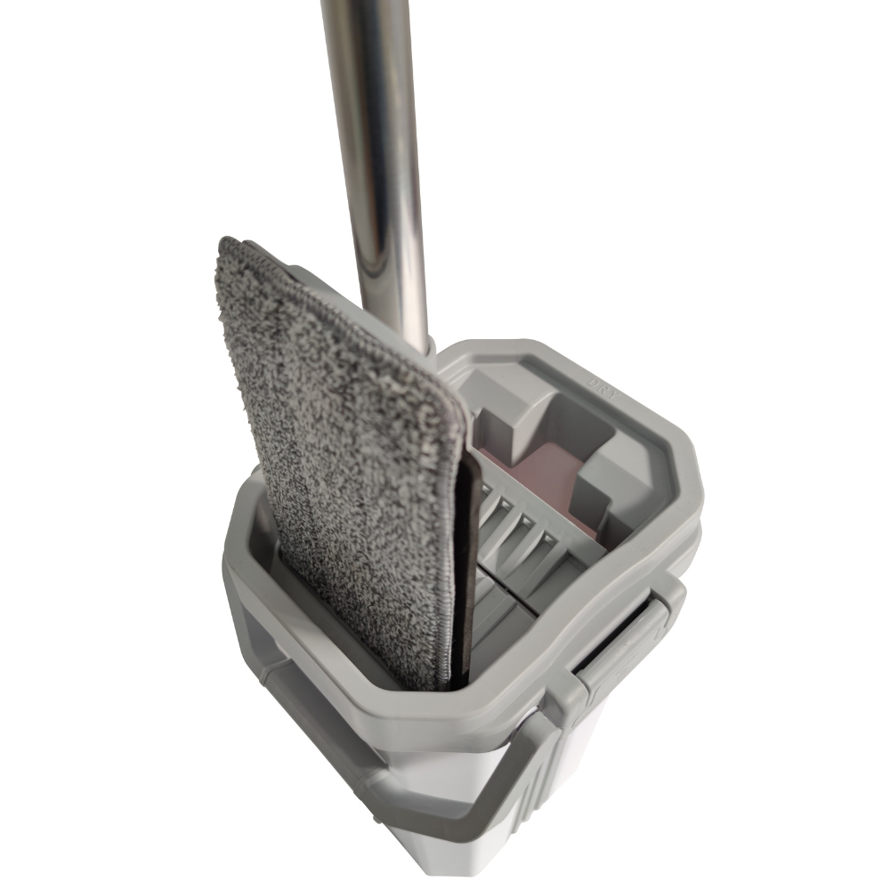 Rocket Mop - Self Washing with Drying Bracket System and EVA Scraper