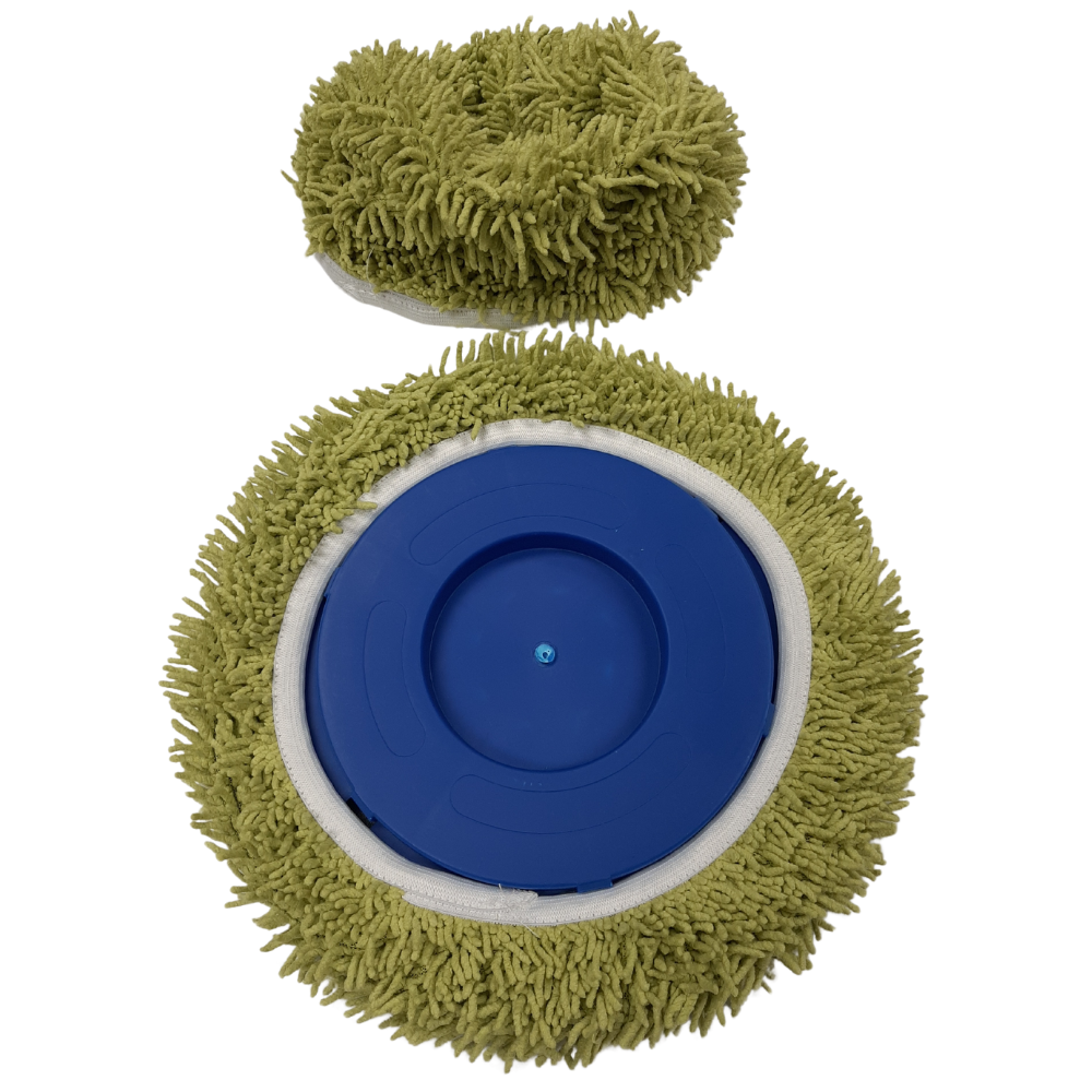 Rocket Mop® 360 Microfibre Green Duster Head Replacement back view
