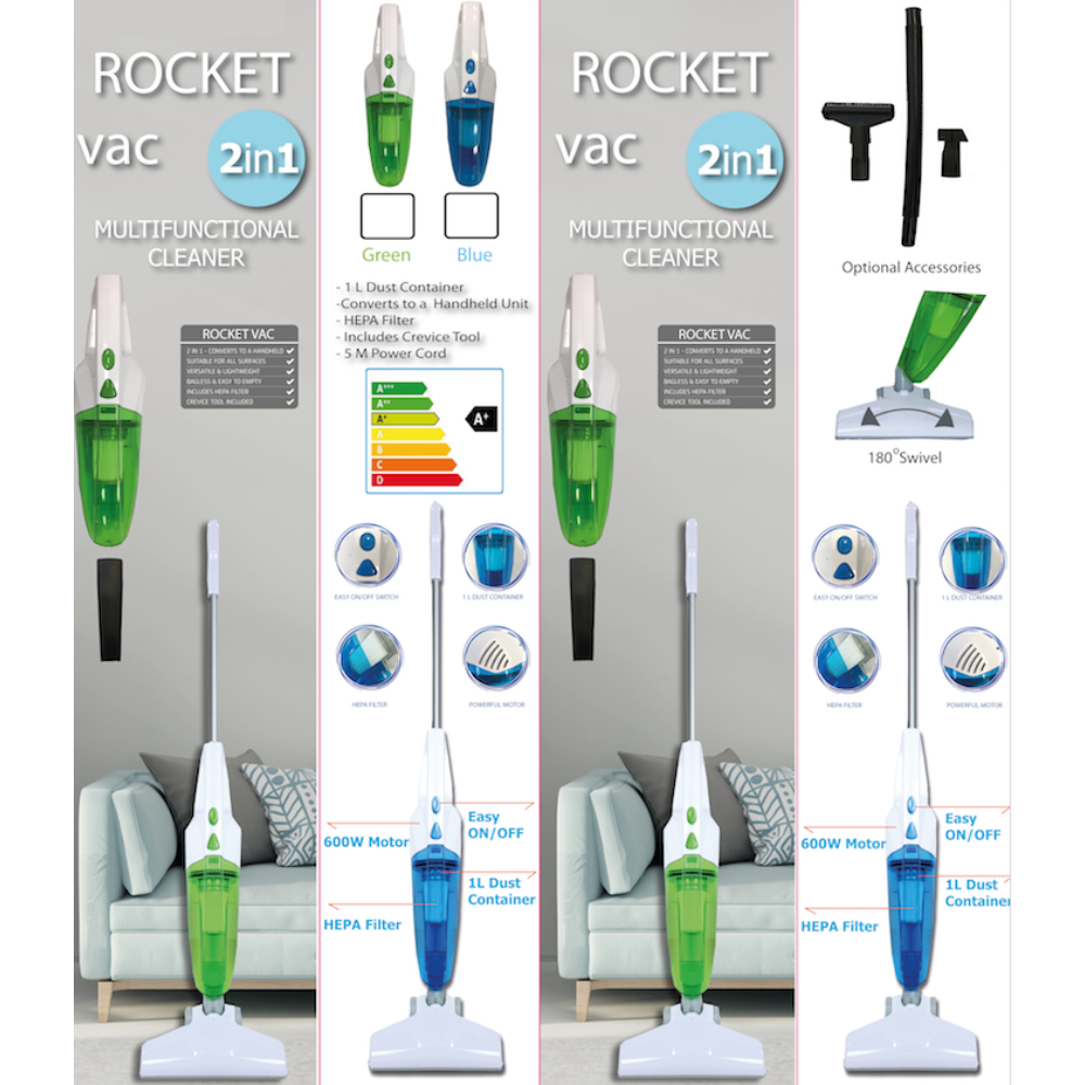 box for Rocket Vac 2 in 1