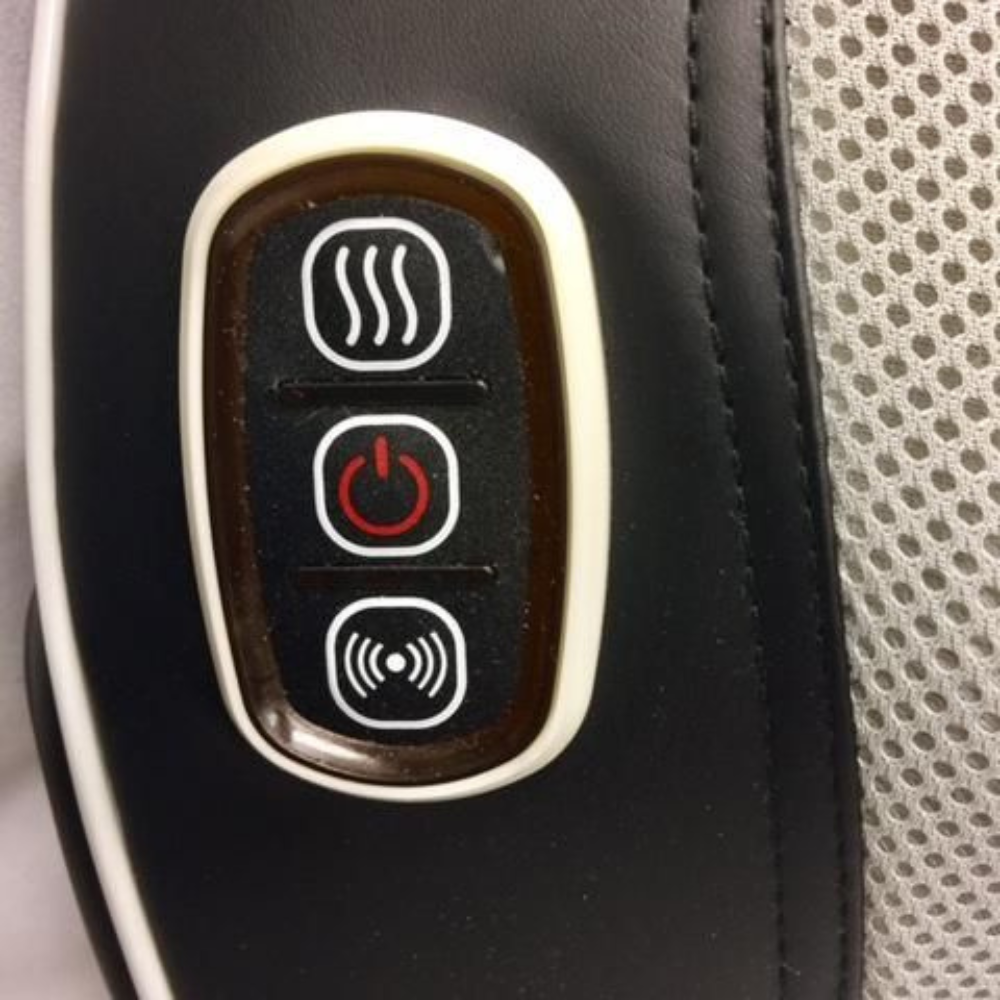 Close-up of buttons on the BACKPlus® Shiatsu Back and Foot Massager