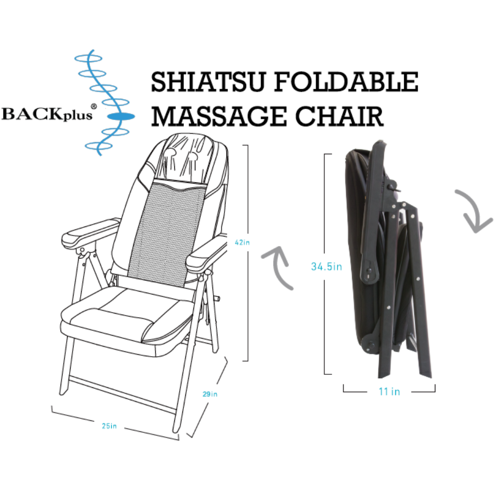 BACKplus Shiatsu Portable Massage Chair