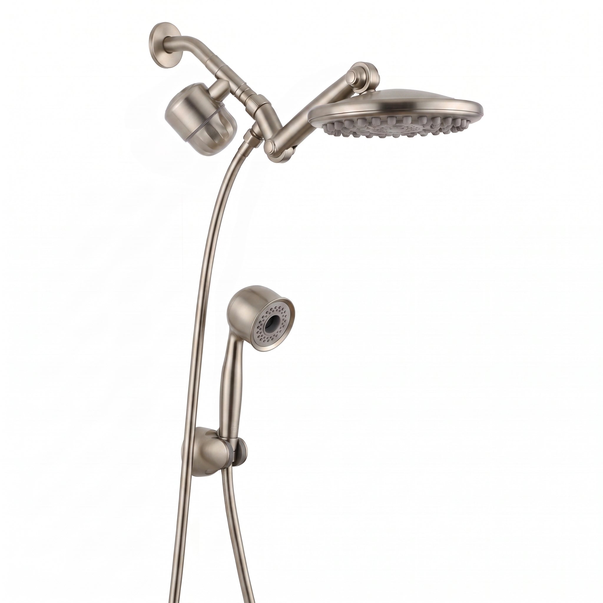 ShowerMe Shower Head And Filter Set - Brushed Nickel