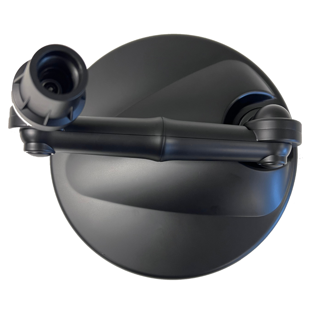 Back view of ShowerMe® Shower Head Rain Shower in Matte Black