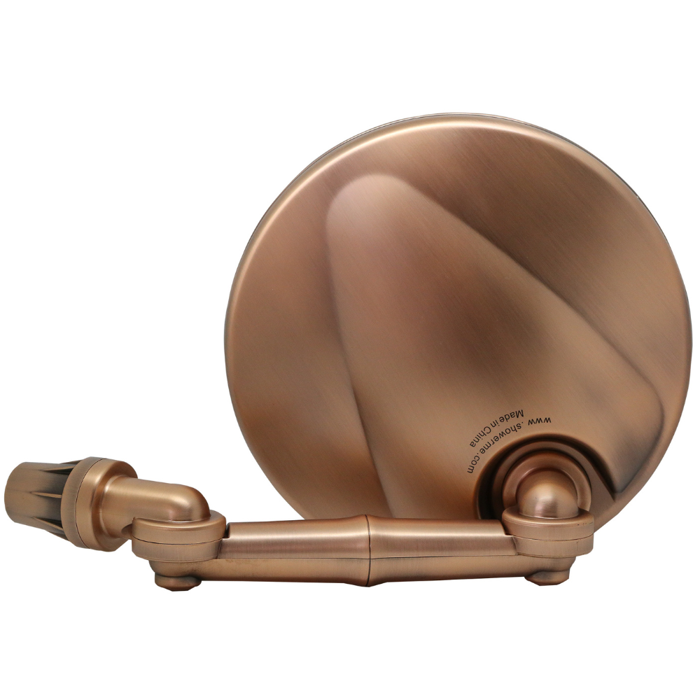 Back of ShowerMe® Shower Head Rain Shower in Olied Copper