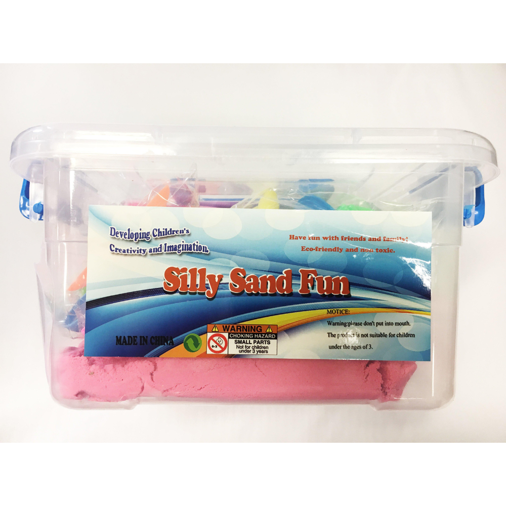 Colorful Silly Sand Fun, promoting creativity for children.