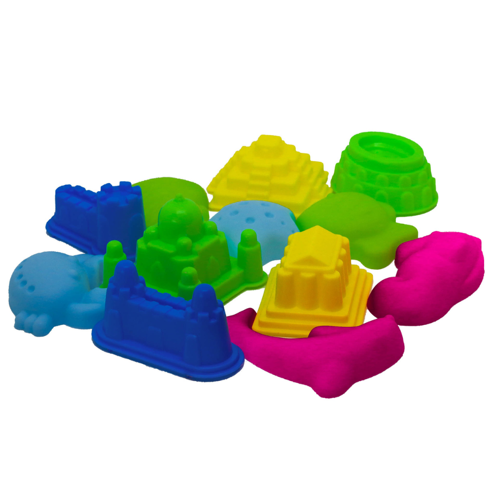 Colorful Silly Sand Fun.