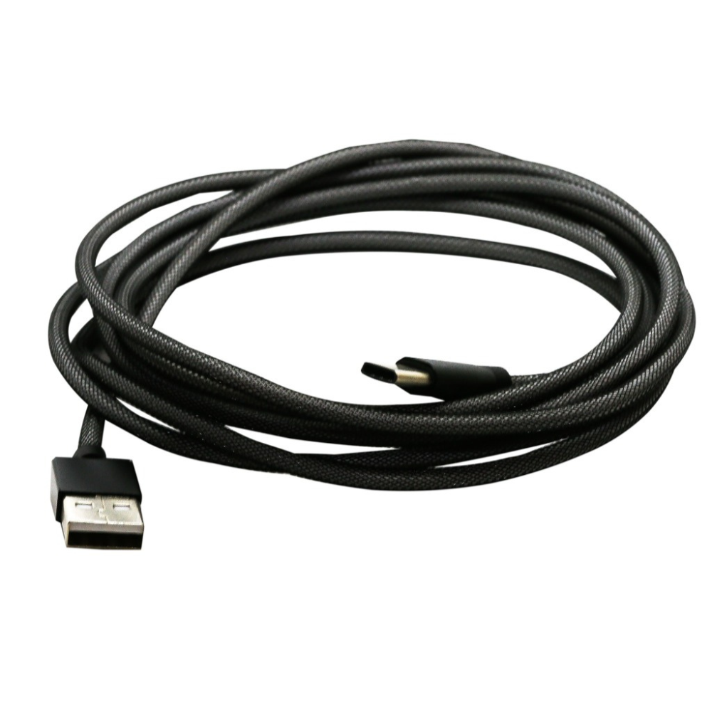 USB C-Type 6ft Phone Charging Cord Black
