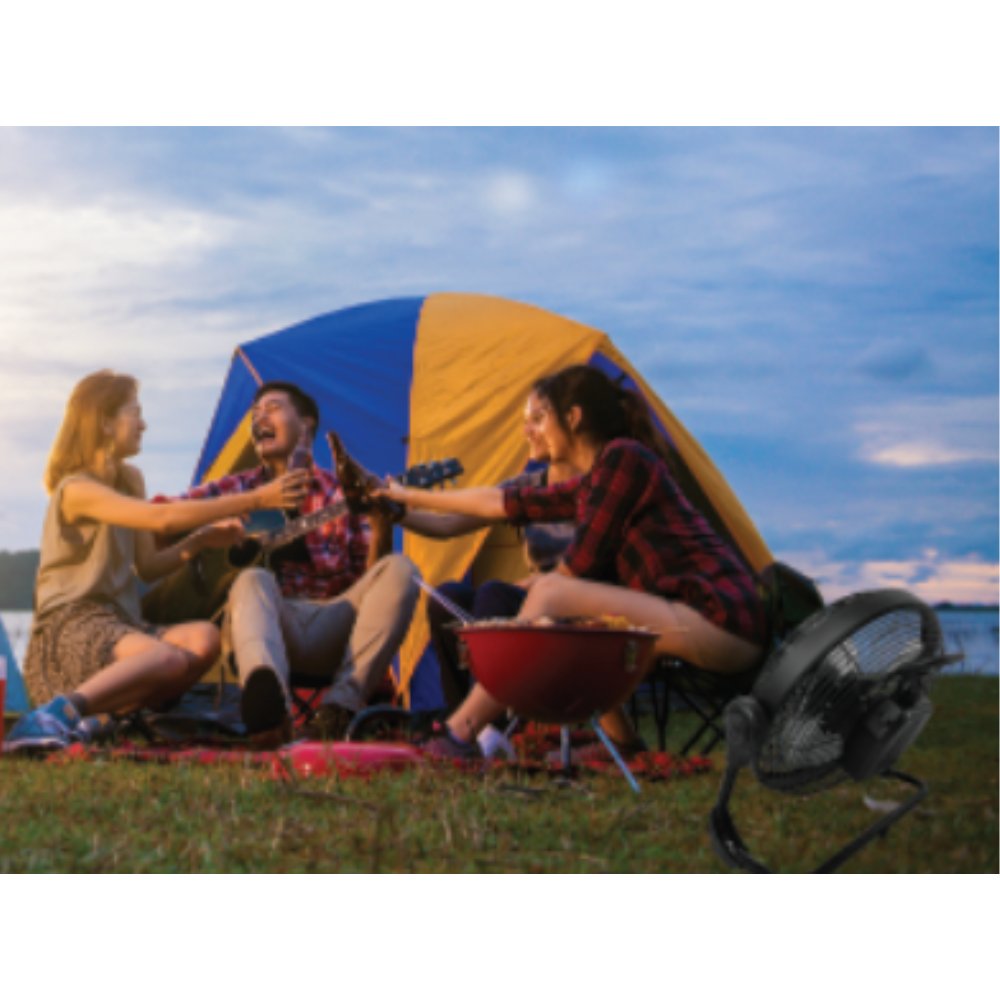 Rechargeable Floor Fan Fans are great for camping trips.