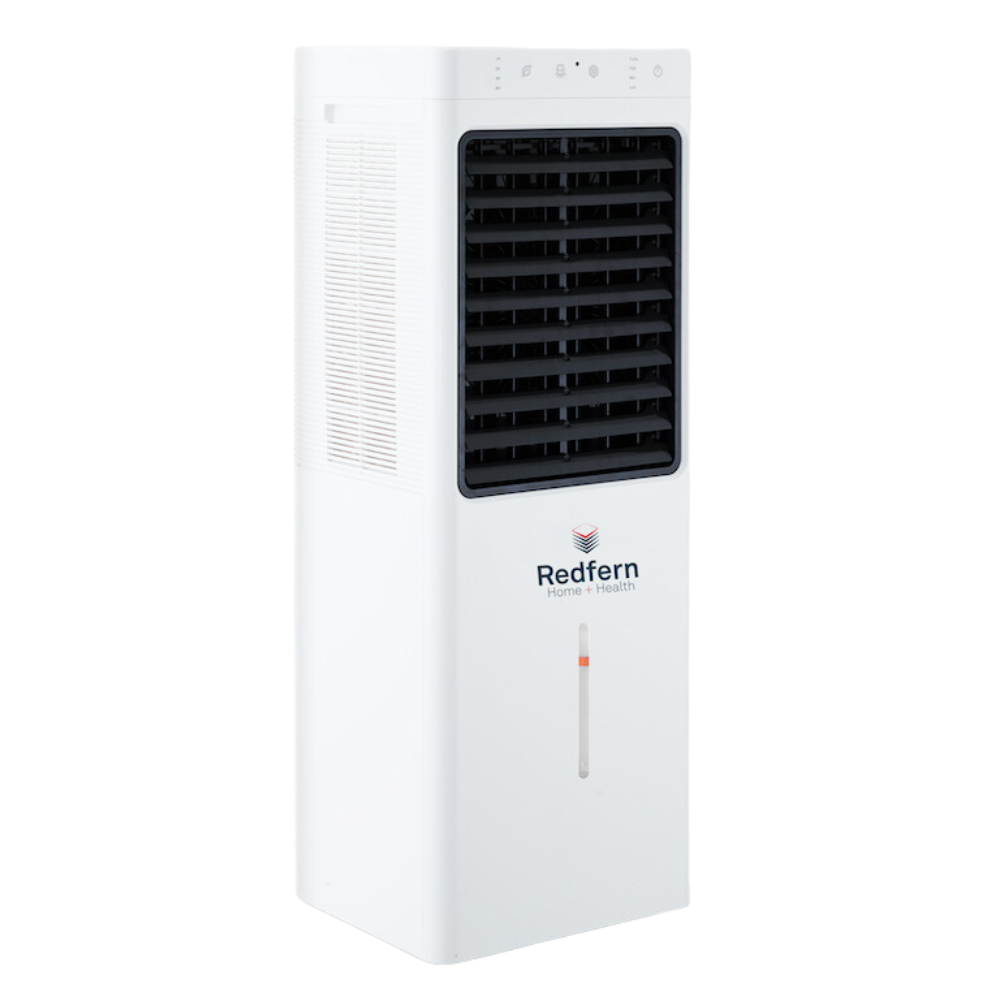View of side vents of iQ Pure Breeze EXTRA Large Air Cooler - Evaporative Cooler for every room.