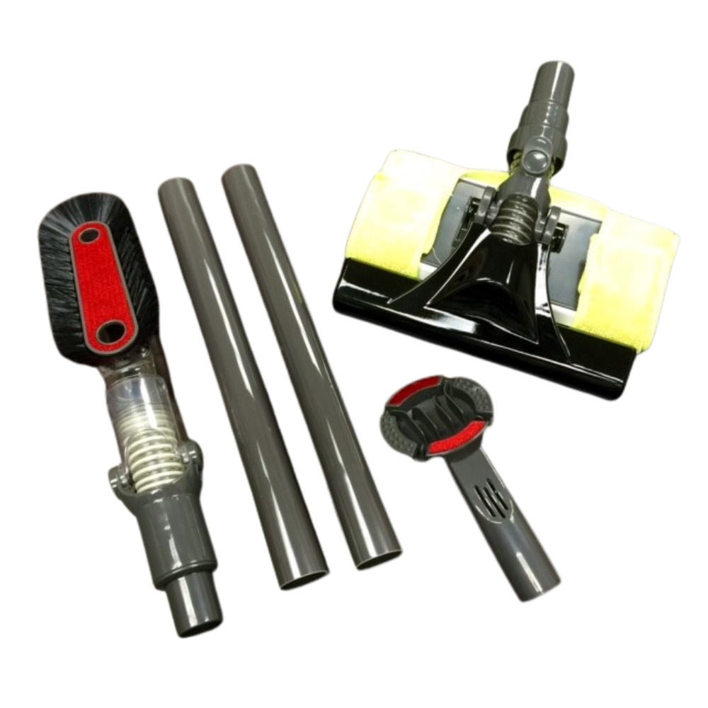 iQ® Xtreme Deluxe Accessory Kit with various attachments included.