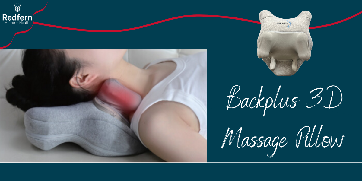 Banner of women laying on Backplus Massage Pillow