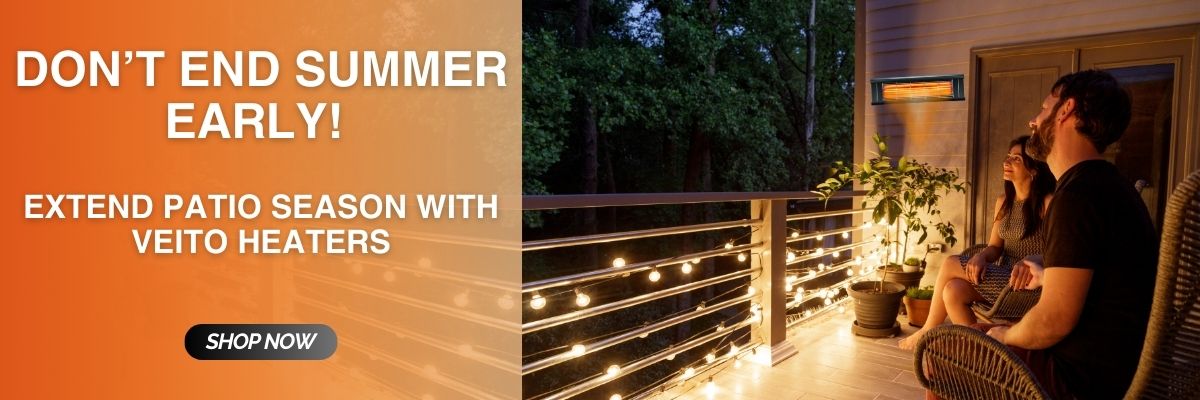 Extend Your Patio Season with Veito and iQ Heat Wave Heaters