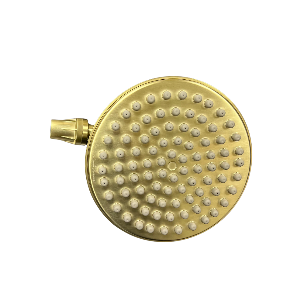 Front of ShowerMe® Shower Head Gold 