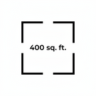 Medium-sized spaces up to approximately 400 sq. ft.