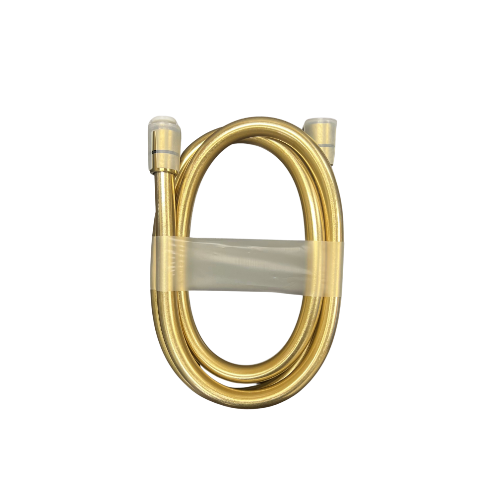 ShowerMe® Handheld Showerhead hose view in gold.