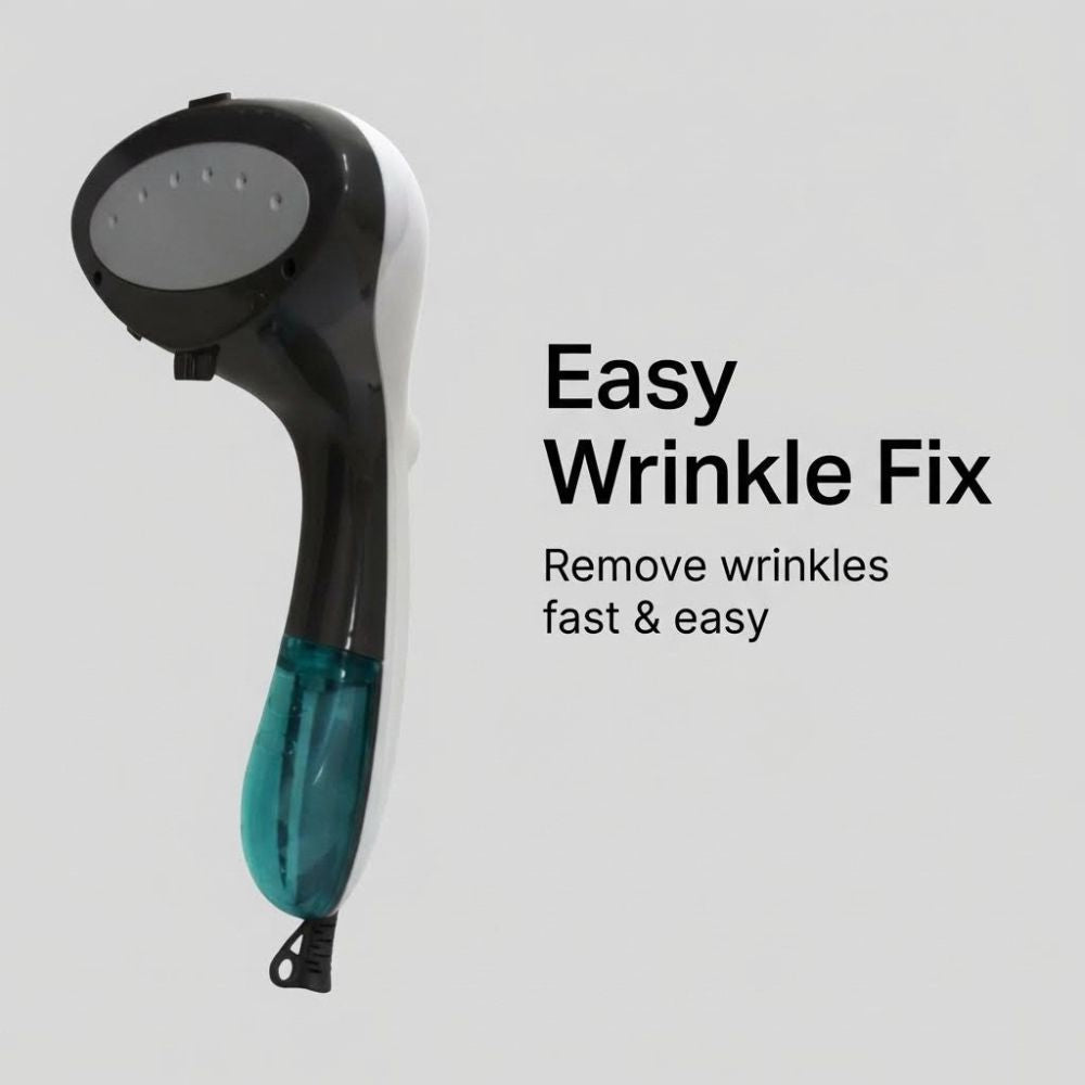 Eurosteam Steam Ezee labeled 'Easy Wrinkle Fix' on a gray background