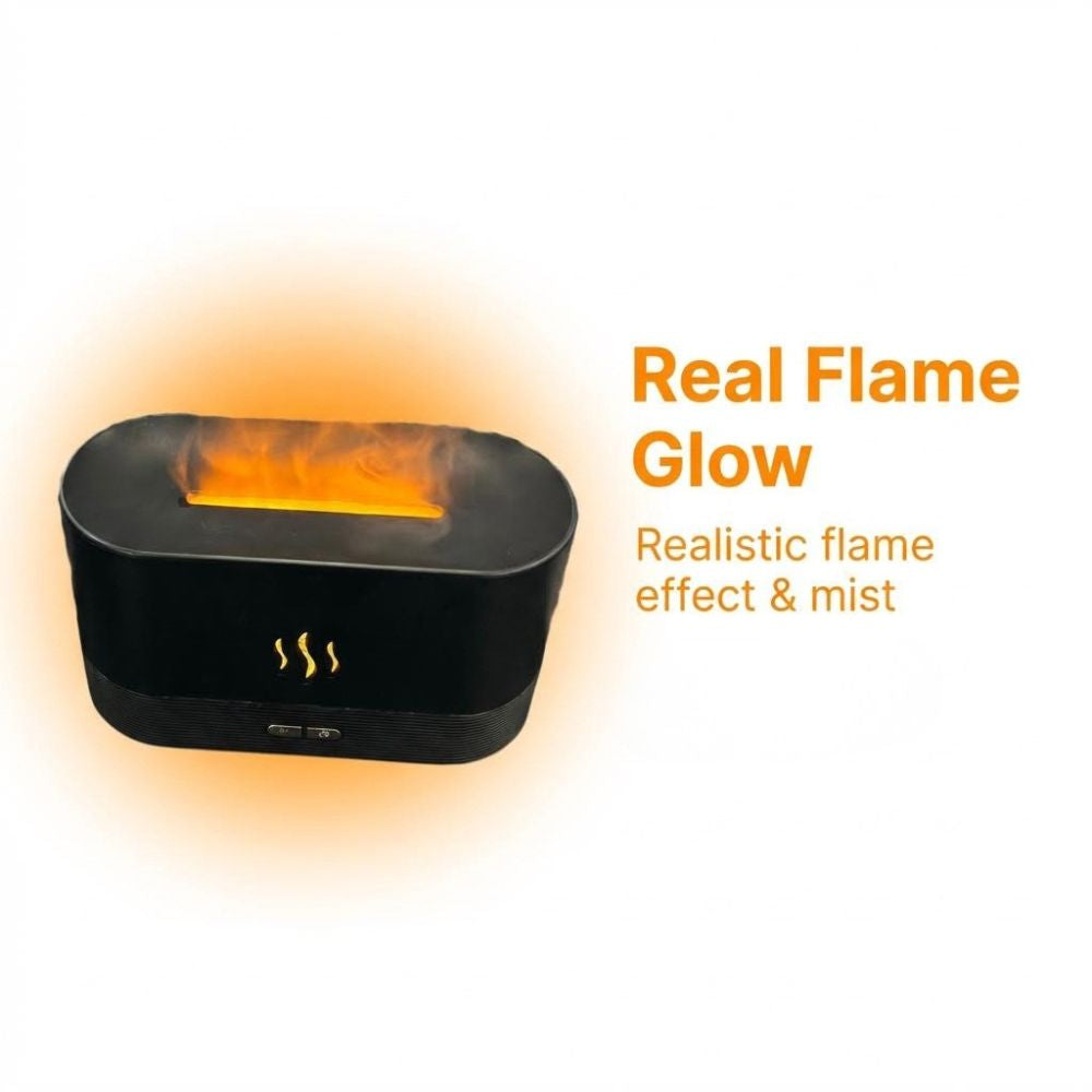 Aroma Flame Humidifier with flame effect on a white background