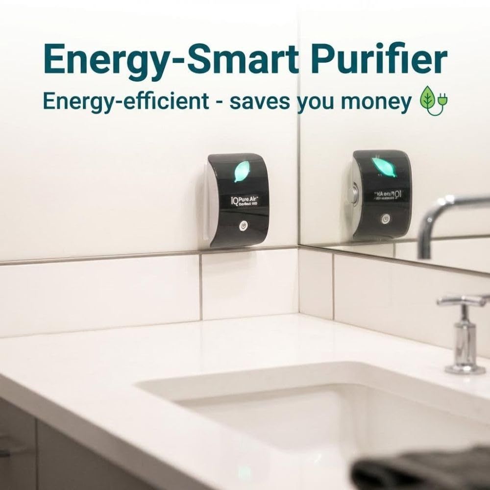 Energy-Smart Purifier mounted on a kitchen wall with a sink in the background.
