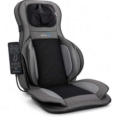 BACKplus® Shiatsu Neck and Back Massager With Air Compression Chair Cushion