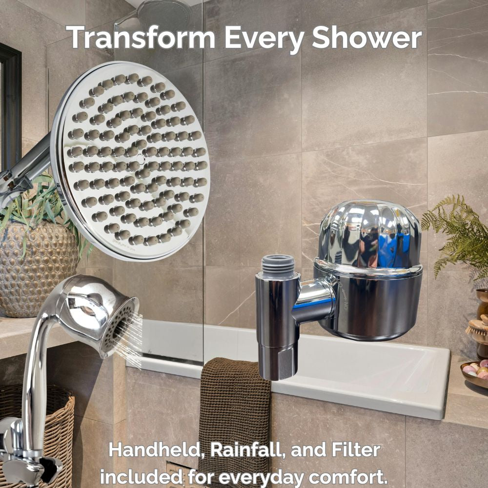 ShowerMe Shower Head And Filter Set - Chrome