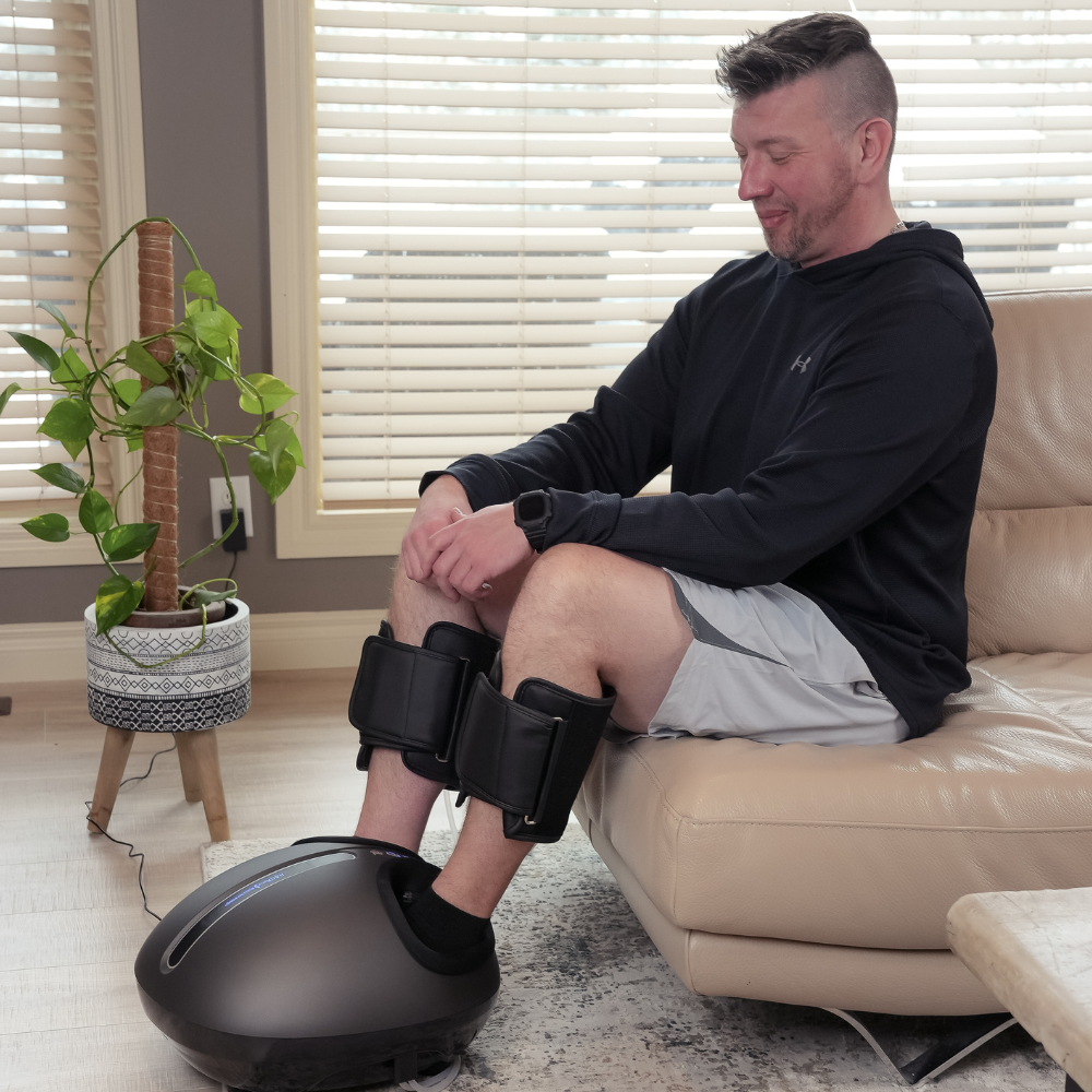 BACKplus® Shiatsu Foot Massager with Calf Compression & Heat