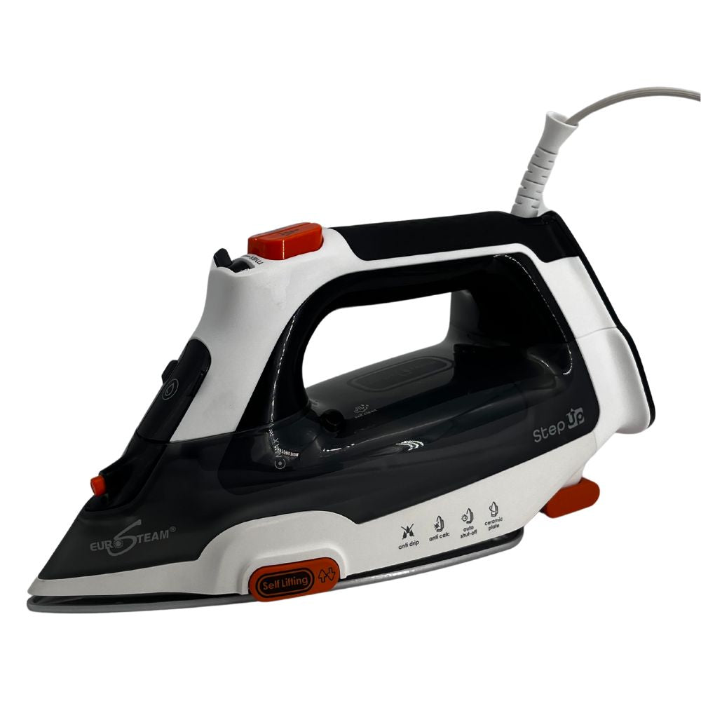 Eurosteam® Step Up Iron. Ergonomic Eurosteam iron designed for easy handling and maneuvering.