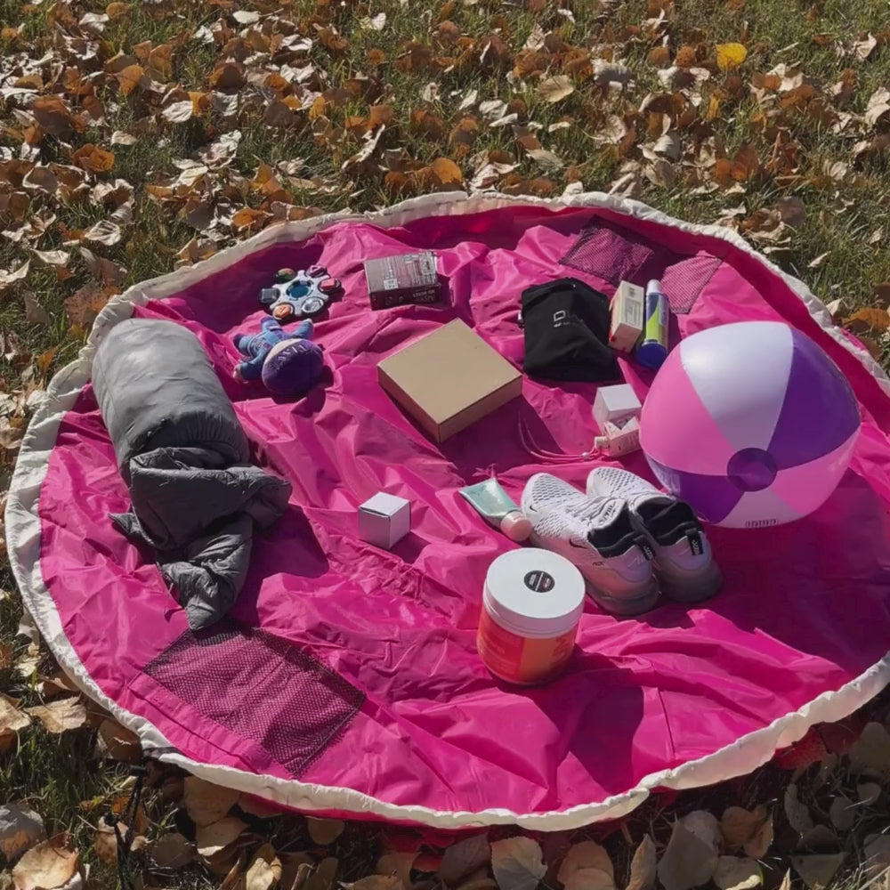 Video of the pink Nifty Sac oy Organizer being used