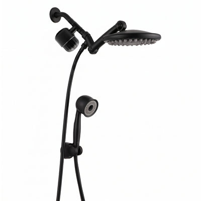ShowerMe Shower Head And Filter Set - Matte Black
