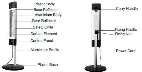 Veito® CH1500RE Standing Heater Black-Redfern.ent
